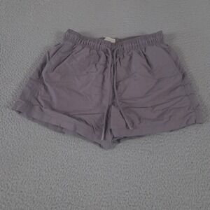 Standard Cloth Shorts Mens S Purple Gray Nylon Mesh Lined Elastic Drawstring UO